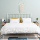 Set 2 Comodini Sospesi 35x32x22,5 cm Design Moderno Rovere
