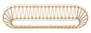 Mensola Libreria da Muro Panama 162x28x43,5 cm in Ferro e Plastica