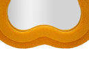 Specchio da Muro Teddy Senape 40x4x160 cm in MDF e Poliestere e Specchio Senape      