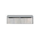 Mensola da Parete 1 Cassetto 45x13,4x20 cm in Fibra di Legno Lego Sasso e Rovere Grigio
