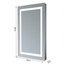 Specchio da Bagno con Luce LED 60x80x4 cm 