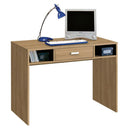 Scrivania da Ufficio 1 Cassetto 2 Vani 104x52x76 cm in Legno Noce