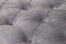 Panca Contenitore 121x51x47 cm in Velluto Soriani Grigio