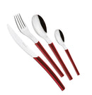 Servizio Set di Posate 24 pezzi in Acciaio Inox Eme Loto Bordeaux 10