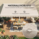 Telo di Ricambio per Tenda Parasole Retrattile 337x250 cm in Poliestere UV 50+ Crema      