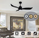 Ventilatore da Soffitto 3 Pale e Lampada a LED Ø132cm 3 Velocità Vannini Rondine