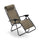 Sedia Sdraio Zero Gravity Reclinabile Pieghevole in Acciaio e Textilene Taddei Gran Relax Marrone