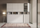 Letto Singolo a Scomparsa Composizione C Kando H226,7 Bianco Frassino 