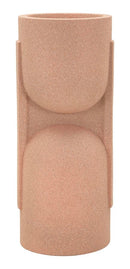 Porta Vaso da Esterno Nui 38x36x91 cm in Resina Rosso      