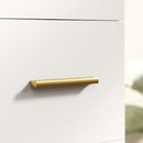 Mobile Sottolavabo con Intaglio a U 70x30x65 cm con Chiusura Ammortizzata in MDF Bianco  