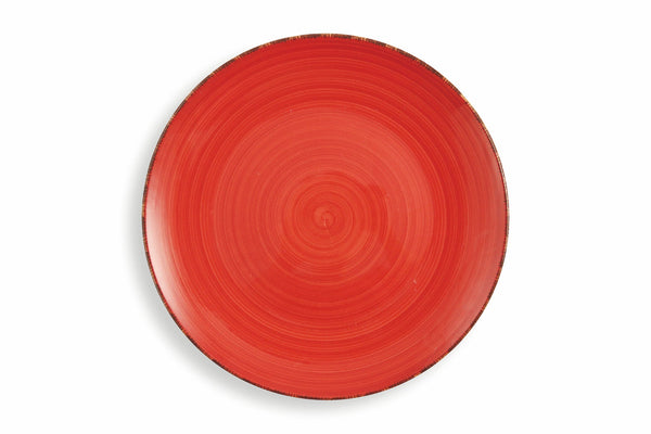 Set 6 Piatti Piani Ø44 cm in Gres Villa d'Este Home Tivoli Rosso Baita acquista