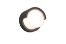 Applique da Esterno a LED SMD in Tessuto Nero Opaco