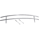 Barra Protettiva per Biocamini Semicircolari 9x50,5cm Flig Shield Argento