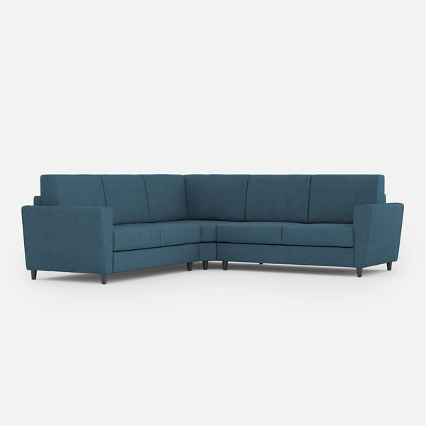 Divano Angolare 5 Posti 248x248x85 cm Yasel in Tessuto Avio prezzo