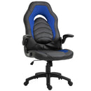 Sedia da Gaming Ergonomica 66,5x51x115-125 cm in Similpelle  Nera e Blu