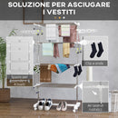 Stendibiancheria 4 Piani Regolabile in Acciaio Inox Premium