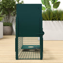 Gabbia Trappola per Animali Piccoli 80x25x30 cm Meccanismo di Chiusura in Acciaio Verde Scuro  
