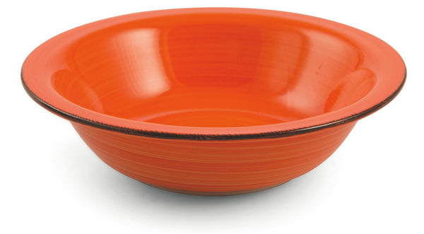 Set 6 Piatti Fondi Ø21,5x5,5 cm in Gres Villa d'Este Home Tivoli New Baita Arancioni acquista