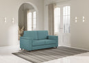 Divano 2 Posti 148x85x85 cm Marrak in Tessuto Petrolio