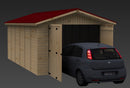 Box Auto Garage da Esterno 2,8x4,8 m Senza Pavimento in Legno Picea Massello 16mm Eden
