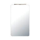 Specchio Contenitore Anta Sinistra 50x13x85 cm 2 Ripiani in Nobilitato Montegrappa Bianco