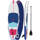 Tavola Sup Gonfiabile 305x89x15 cm con Sedile Pagaia e Accessori in Plastica ed EVA Blu Rosso Rosa      