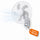 Ventilatore da Muro Ø43 cm 65W Raffrescatore Silenzioso 3 Velocità a Parete Bianco