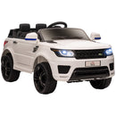 Macchina Elettrica per Bambini con Telecomando Luci LED e Clacson Bianco 