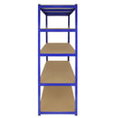 Scaffale da Garage Senza Bulloni 160x60x180 cm in Acciaio Blu  