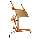 Carrello Alzalastre Alzapannelli 122x142x170-487A cm per Cartongesso Pannelli 120-490 cm Arancione 