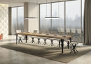  Tavolo Allungabile 160-420x90x77 cm Paxon Premium Quercia Natura Telaio Antracite