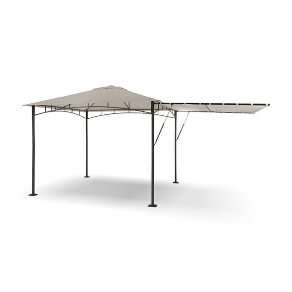Gazebo a Vela da Giardino 3x3m Telo in Poliuretano con Chiusura a Gas e Ventilazione Taddei Razzaq Beige online
