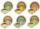 Servizio Piatti 18 Pezzi in Stoneware Soriani Mambo Multicolor
