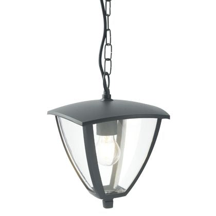 sconto Lampada a Sospensione da Esterno E27 in Alluminio Sovil Grigio