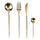 Servizio Set di Posate 24 Pezzi in Acciaio Inox VdE Tivoli 1996 Preciosa Oro