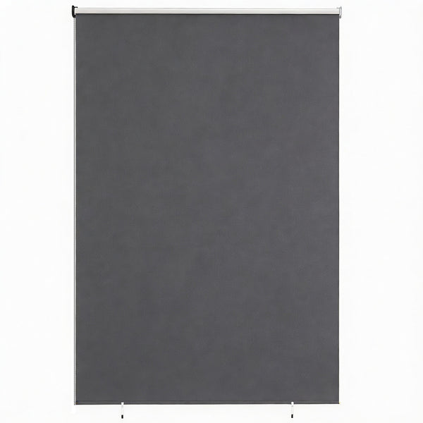 Tenda a Rullo Avvolgibile 240x160 cm in Poliestere Anti-UV con Catenella Grigio Scuro online