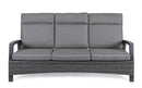 Divano 3 Posti 194,5x83x103h cm Reclinabilecon Cuscini Britton Antracite