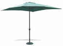 Ombrellone Quadrato da Giardino 3x3 m Palo Ø48 mm in Alluminio Soriani Cuba Verde