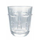 Set 6 Bicchieri Acqua Vis à Vis Stones in Vetro VdE Tivoli 1996 Grigio Trasparente Nero