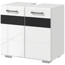 Mobile Sotto Lavabo Bagno 2 Ante 60x36,5x56 cm in MDF Bianco
