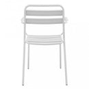 Poltrona Bristol Impilabile 51x52x81 h cm in Acciaio Bianco