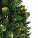 Albero di Natale Artificiale con Luci LED Verde Varie Misure