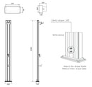 Doccia da Giardino Miscelatore Arkema Spring S Fascia Inox Sabbia