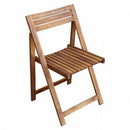 Sedia da Giardino Birra 44x47x78 h cm in Legno Marrone