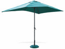 Ombrellone Rettangolare da Giardino 3x2 m Palo Ø38 mm in Alluminio Soriani Verde