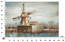 Dipinto su Tela Mulino a Vento 120x3,7x80 cm in Alluminio Plastica e Canvas