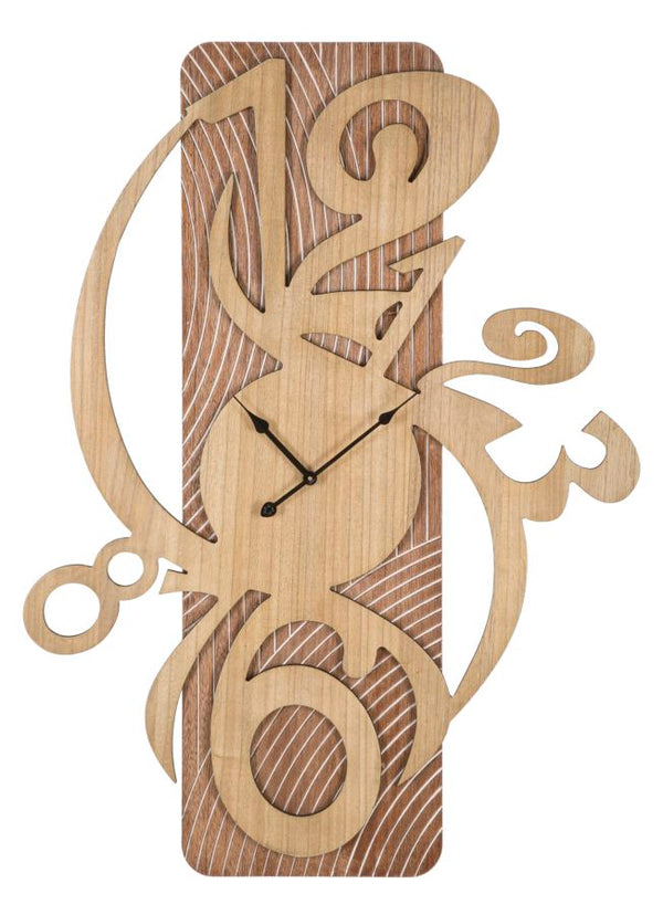 Orologio da Muro Wolly 70x4,4x93 cm in MDF Naturale online