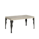 Tavolo Allungabile 160-264x90x77 cm Paxon Premium Cashmere Telaio Antracite 