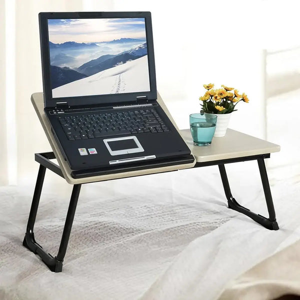 prezzo Tavolino Vassoio Pieghevole da Letto Divano 65x30 cm per Notebook PC Laptop