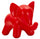 Sgabello Elephant Rosso 86x46x56 cm in Polietilene Rosso
